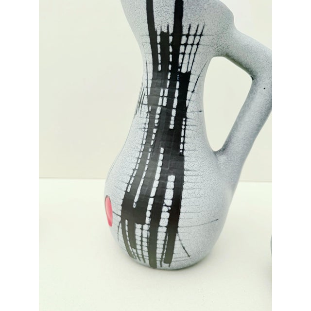 Ceramic Orangeade Service by François Caleca for Vallauris, France, 1960s, Set of 7 For Sale - Image 4 of 7