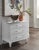 Brand new special order item. Not vintage. The Amber Side Table features three drawers and a unique selection of hardware...