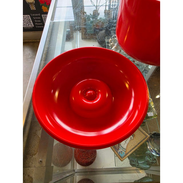 Vintage 1970’s Italian Plastic Primaluna Ice Bucket Designed by Ambrogio Pozzi Modernist Ice Bucket For Sale - Image 4 of 12