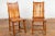Mid 20th Century Wooden Side Chairs with Bamboo Slats, Distressed Finish and Tapered Legs - A Pair For Sale - Image 5 of 12