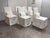 Contemporary Matthew Williams for Uttermost Coley White Armless Dining Chairs, Set of Six For Sale - Image 3 of 12