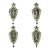 Four 19th Century Italian Le Nove Faience Mirror Sconces For Sale