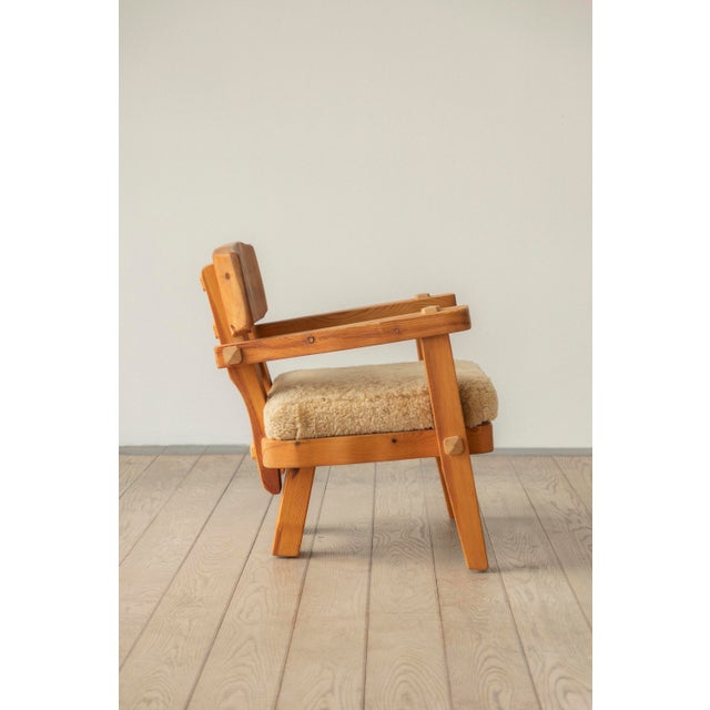 1960s Pine Lounge Chairs by Stig Sandqvist, 1960s, Set of 2 For Sale - Image 5 of 8