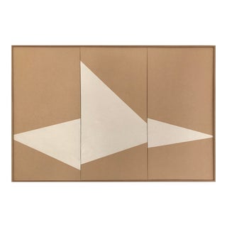 Jason Trotter Original Acrylic Painting "White on Point Triptych Jet0463" For Sale