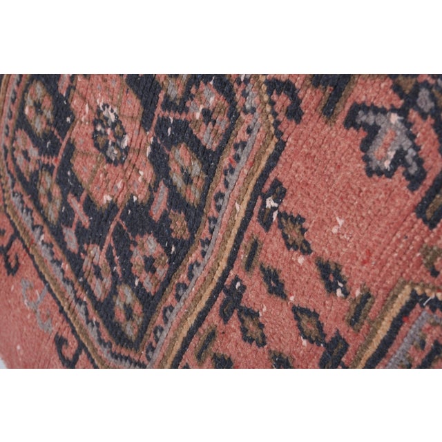 Light Pink 1960s Turkish Hand Knotted Vintage Long Runner Rug - Stair Carpet 2'6'' X 21'9'' For Sale - Image 8 of 10