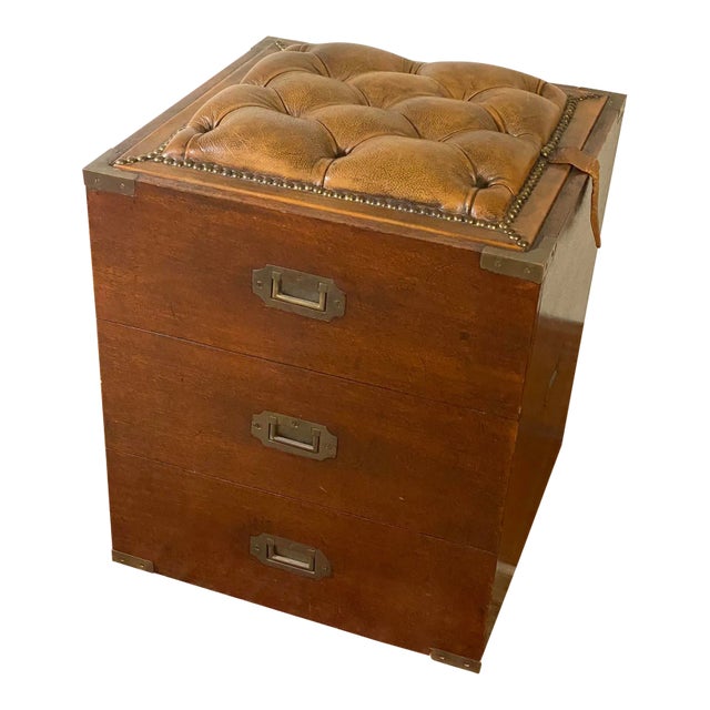 19th Century English Campaign Trunk For Sale