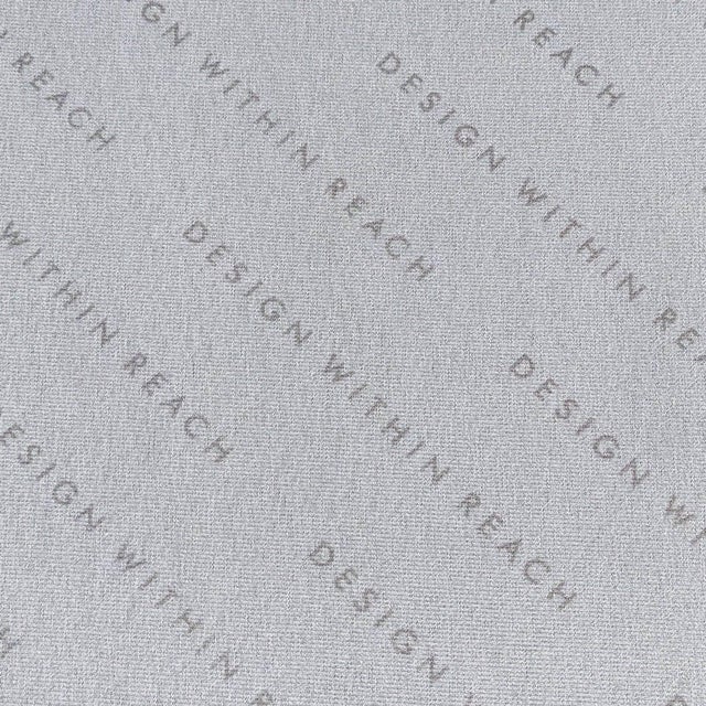 Design Within Reach Como Modern Grey Leather Loveseat With Chrome Legs For Sale - Image 9 of 9