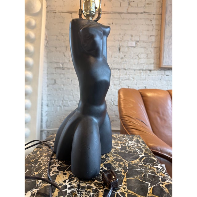 Mid 20th Century Vintage Ceramic Figural Table Lamp For Sale - Image 5 of 5