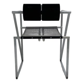 Black and Grey Seconda Chair by Mario Botta for Alias, 1980s For Sale