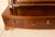 Wood Antique English Federal Bow Front “Dressing Glass” Table Mirror Mahogany With Satinwood Inlay Triple Drawer For Sale - Image 7 of 11