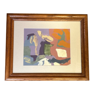 1950’s Original Abstract Expressionist Watercolor Painting