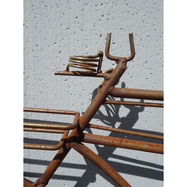 Brown Vintage Rustic 1970's C Curtis Jere "Spinning Wheel" Bicyle Bike Wall Sculpture For Sale - Image 8 of 17