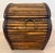 Brown Vintage Split Reed and Brass Ring Box For Sale - Image 8 of 12