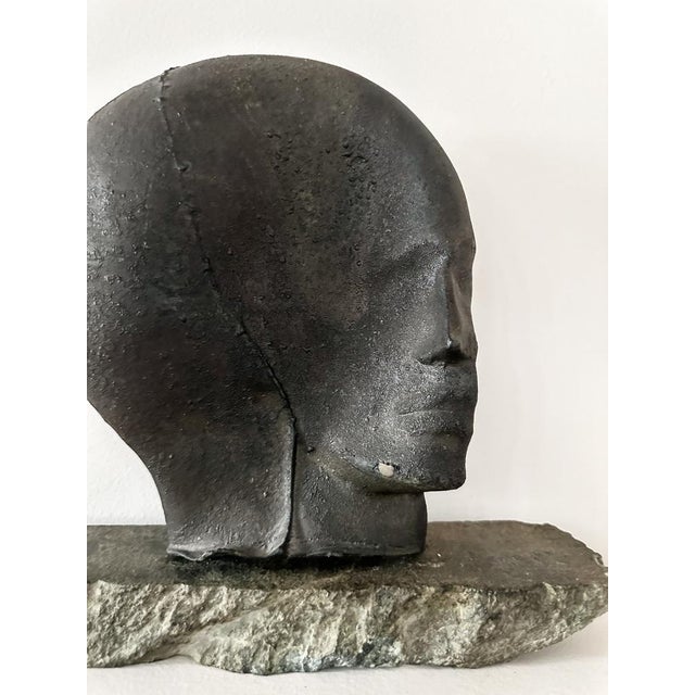 Vintage Ceramic Metamorphosis Sculpture by Gabor Meszaros, 1994 For Sale - Image 3 of 9