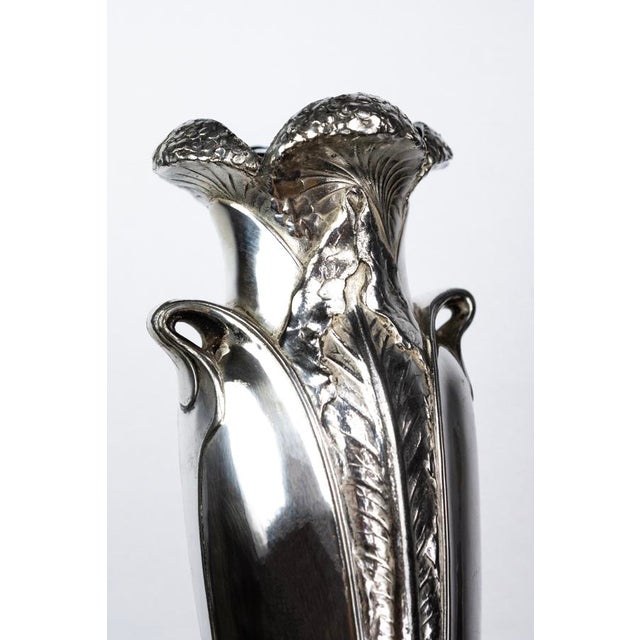 Art Nouveau Gallia Umbella Vase in Silver-Plated Metal from Christofle, 1904 For Sale - Image 10 of 15