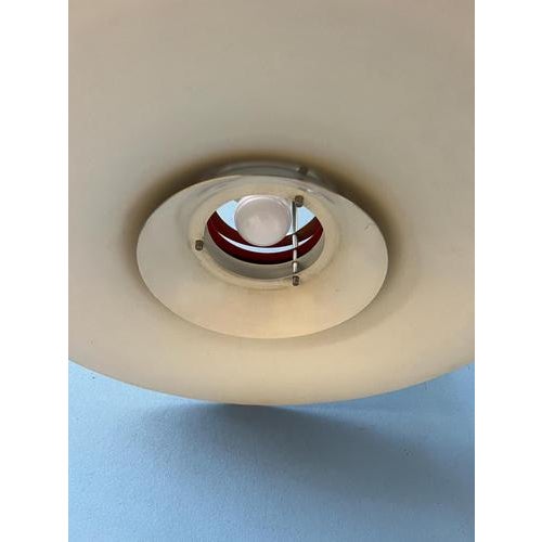Large UFO Pendant Lamp with Orange Light For Sale - Image 12 of 13