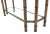Wood Vintage Mid Century Metal Faux Bamboo Medium Size Console Table For Sale - Image 7 of 11