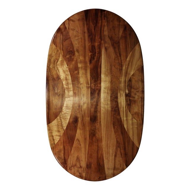 Mid 20th Century Handcrafted Solid Koa Wood Dining Table – Studio Craft Design For Sale