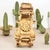 Wood Large Vintage Rattan Jeep Handmade Rare Land Rover Car & Tailor Detail Woven Decor For Sale - Image 7 of 12