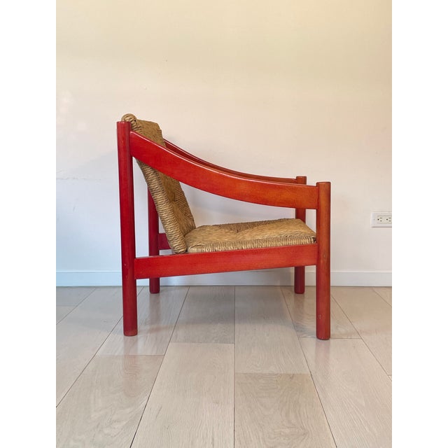Mid-Century Modern 1960s Vintage Carimate Chair by Vico Magistretti for Cassina For Sale - Image 3 of 6