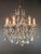 Antique Neoclassical Crystal Lustre Ceiling Lamp Chandelier For Sale - Image 4 of 12