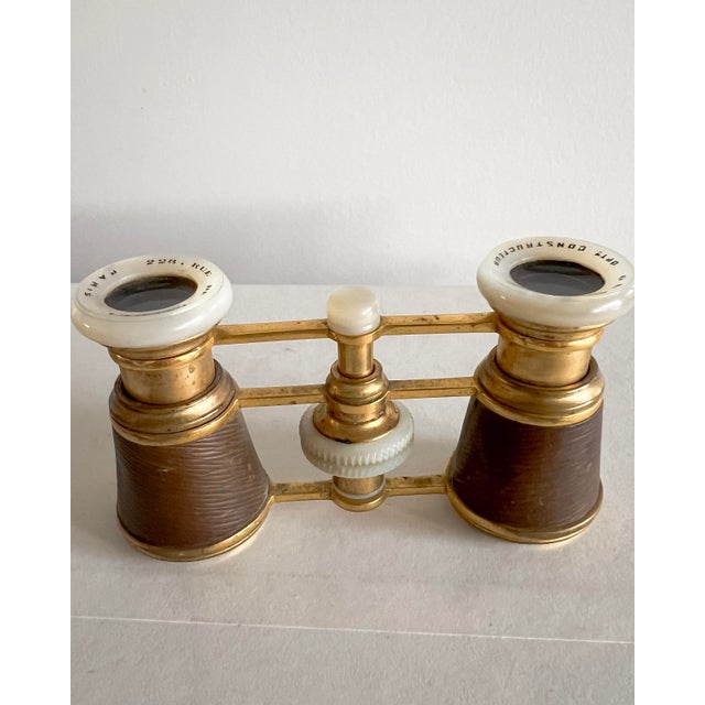 Vintage French Brass Opera Glasses by Gualdoni – Paris Rue De Rivoli Binoculars For Sale - Image 9 of 12
