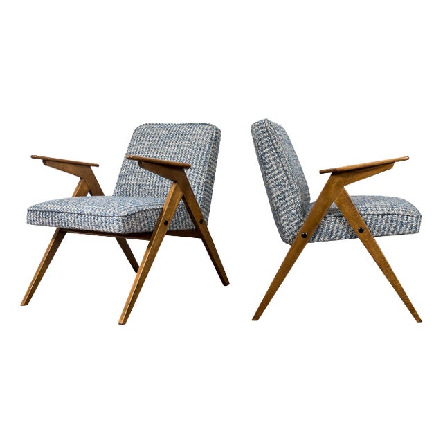 Mid-Century Bunny Armchairs, 1970s, Set of 2 For Sale