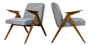 Mid-Century Bunny Armchairs, 1970s, Set of 2