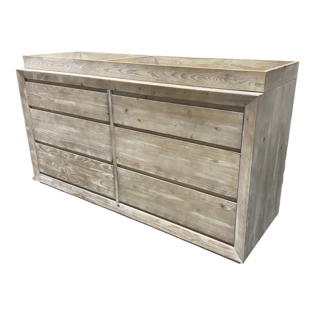 Restoration Hardware Callum Wide Dresser + Topper Set For Sale