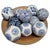Blue Blue and White Decorative Ceramic Balls, 1970, Set of 10 For Sale - Image 8 of 8