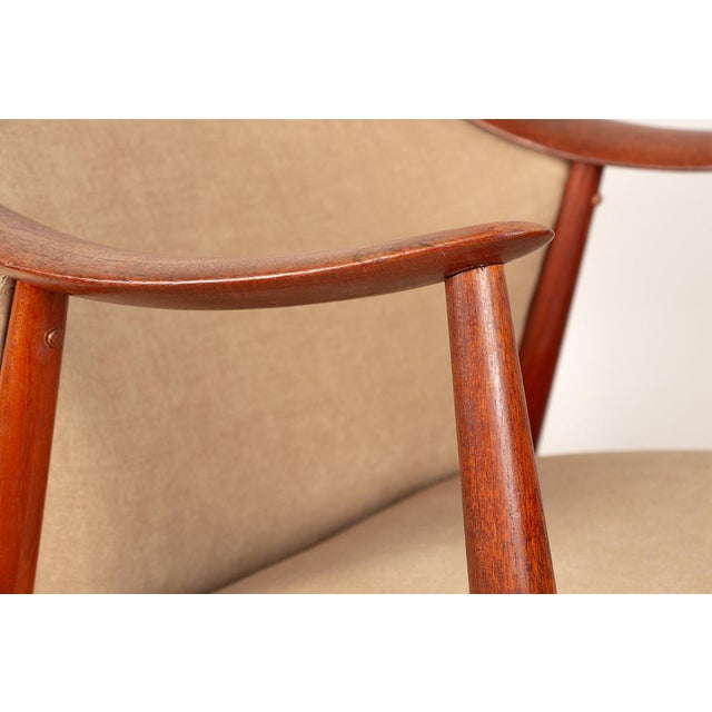 Scandinavian Teak and Fabric New Tyrol Armchairs by Gerhard Berg for Westnofa, 1960, Set of 2 For Sale - Image 12 of 18