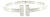 21st-Century Tiffany and Co. Sterling Square T Hinged Bracelet For Sale