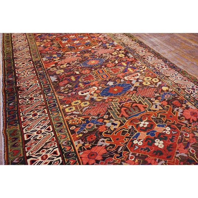 Textile Superb Brown Ground Color With Geometric Design Antique Caucasian Zeychor Rug For Sale - Image 7 of 8