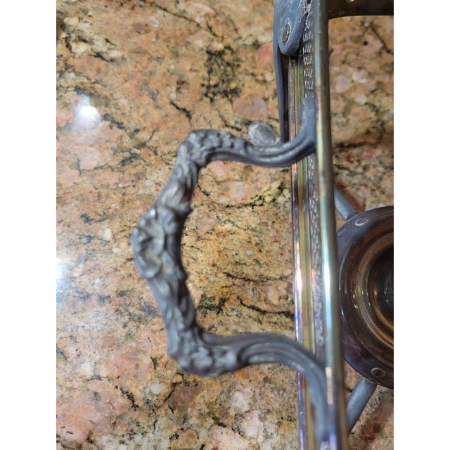 Vintage Sheridan Chafing Dish Stand For Sale In Dallas - Image 6 of 12