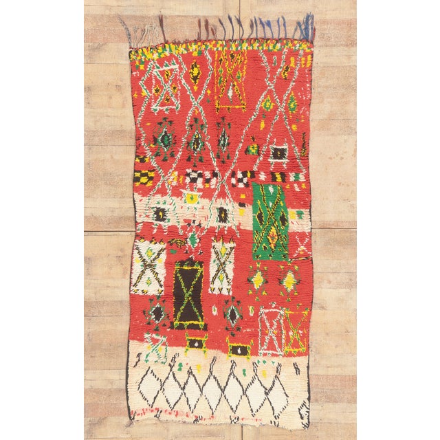 Vintage Boujad Moroccan Rug, 03'08 X 07'07 For Sale - Image 10 of 10