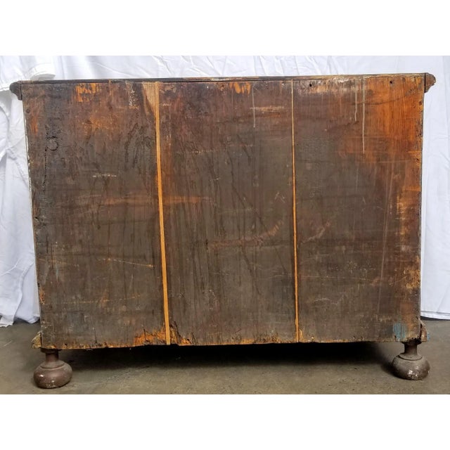 Blue 1750 Antique Italian or German Baroque Style Chest of Drawers For Sale - Image 8 of 9