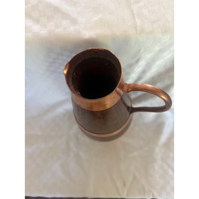 French Early 20th Century French Oak Copper Banded Cider or Wine Pitcher For Sale - Image 3 of 12