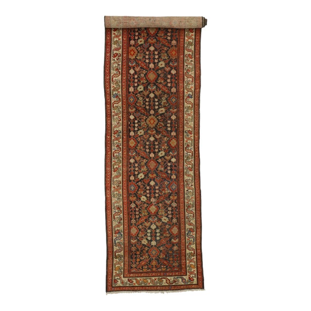 Antique Persian Malayer Rug Runner, 03'05 X 13'05 For Sale