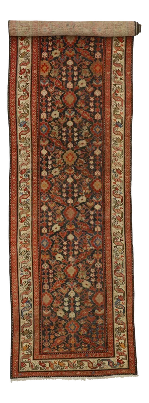 Antique Persian Malayer Rug Runner, 03'05 X 13'05