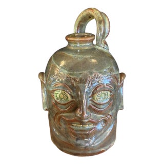Southern Face Jug Folk Art by Savannah Craven For Sale