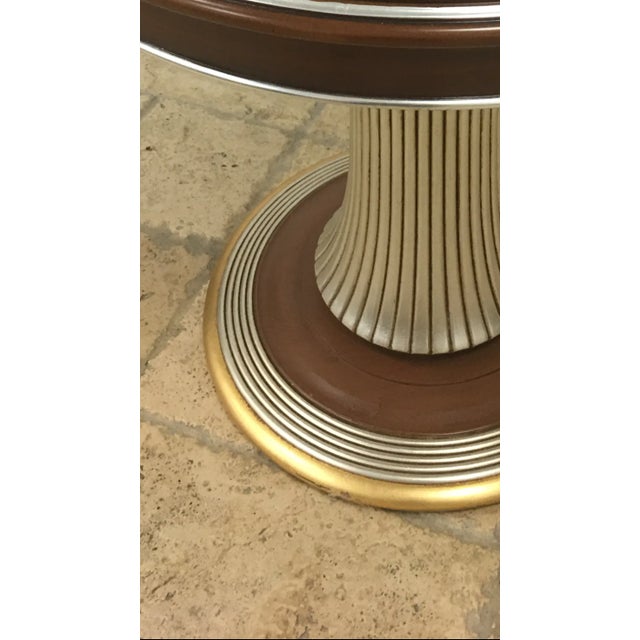 100% Made in Italy by Caspani Tino . Walnut Wood Side Table For Sale - Image 9 of 11