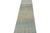 Rug & Kilim Rug & Kilim’s Distressed Style Abstract Runner Rug in Blue and Beige For Sale - Image 4 of 7