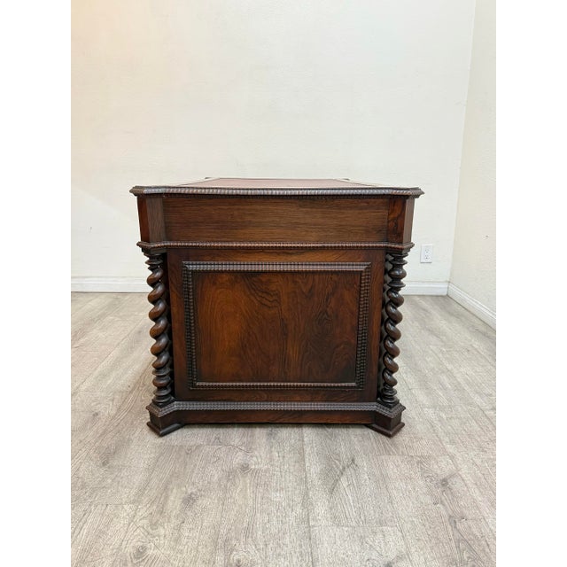 Antique Oak Desk For Sale - Image 4 of 12