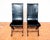 Black Mid-Century Neo-Classical Spanish Oak and Black Leather Dining Chairs by Pierre Lottier for Valmazan, 1960s, Set of 2 For Sale - Image 8 of 18