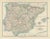 Antique Map of Spain and Portugal Regional Boundaries and Coastal Detail, 1903 For Sale - Image 9 of 9
