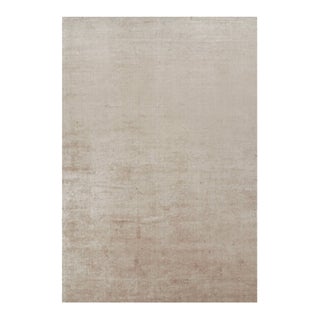 Rug & Kilim’s Oversized Contemporary Textural Solid Rug in Beige Tones - 13x19 For Sale