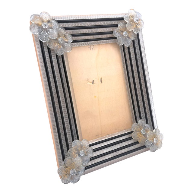Murano Glass Tabletop Photo Frame from Manifattura Di Murano, 1970s For Sale