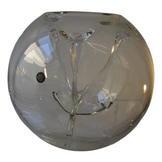 Large Glass Sphere Vase from Rosenthal, 1980s For Sale