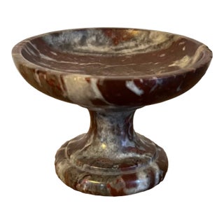 Antique Early 19th Century Italian Grand Tour Rosso Antico Carved Marble Tazza Compote of Small Proportion For Sale