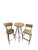 Bring the warmth of reclaimed wood together with the clean lines of industrial iron in this charming three-piece bistro...